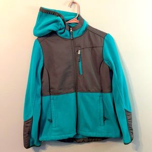 Teal and gray jacket